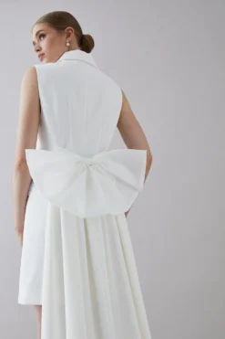 Coast Tux Dress With Detachable Train -Coast Shop bcc05553 ivory xl 4