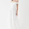 Coast Organza Bardot Full Skirted Maxi Dress