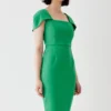 Coast Fold Over Sleeve Pencil Dress