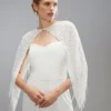 Coast Sequin And Bead Embellished Bridal Cape