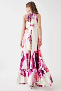 Coast Flowing Halter Maxi Dress -Coast Shop bcc05676 white xl 2