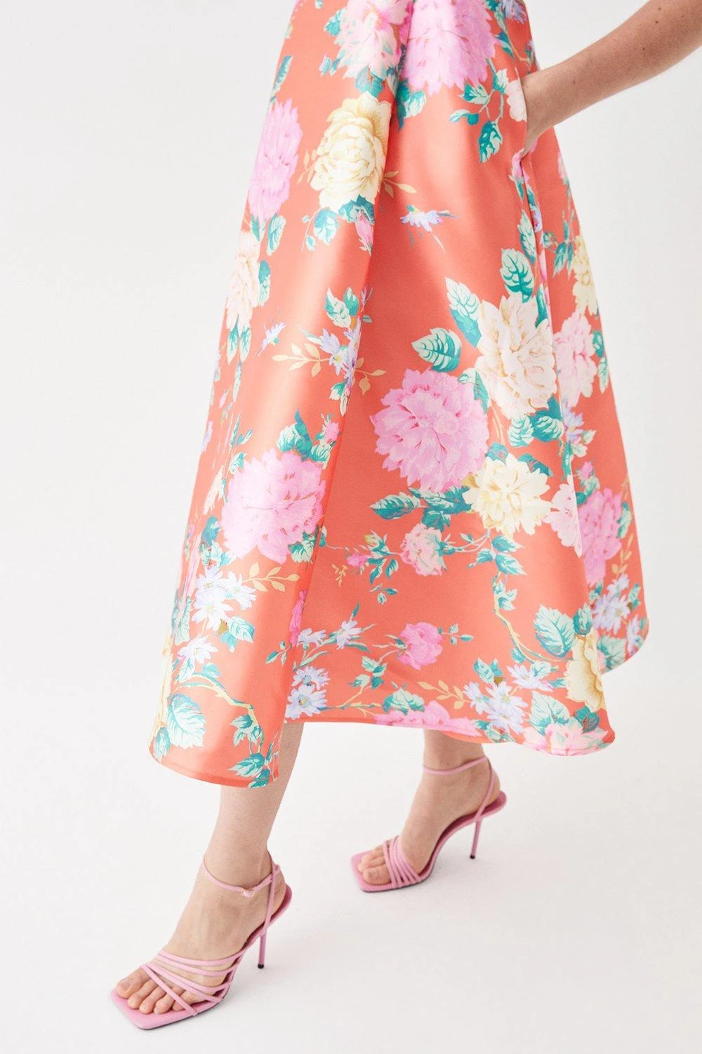 Coast Multi Strap Dress In Floral 3 Coast Multi Strap Dress In Floral - Image 3