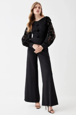Coast Premium Crepe Lace Jumpsuit