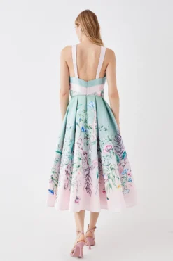 Coast The Collector Knot Neck Twill Dress -Coast Shop bcc05706 green xl 4