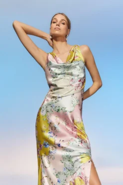 Coast The Collector Satin Bias Cut Midaxi Dress