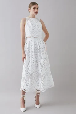 Coast Lace Midi Skirt