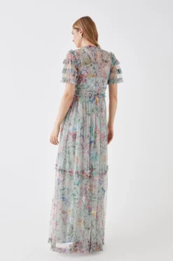 Coast The Collector Mesh Maxi Dress With Sequins -Coast Shop bcc05842 sage xl 4