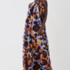 Coast Animal Print Ruffle Light Weight Maxi Dress