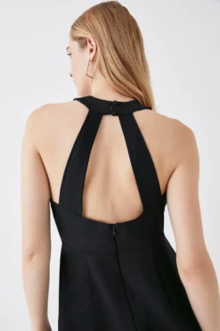 Coast Petite Twist Halterneck Maxi Dress -Coast Shop bcc05854 black xl 2