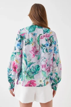 Coast Printed Floral Shirt -Coast Shop bcc05862 multi xl 2