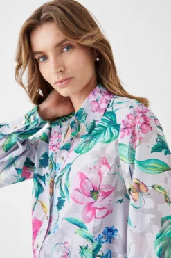 Coast Printed Floral Shirt -Coast Shop bcc05862 multi xl 3