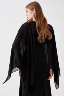 Coast Chiffon Cape -Coast Shop bcc05863 black xl 2