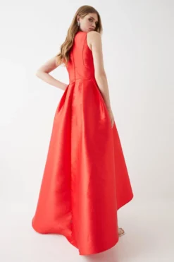 Coast Plunge Neck Waterfall Gown -Coast Shop bcc05873 red xl 2