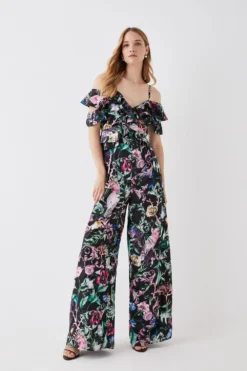 Coast The Collector Frill Top Wide Leg Jumpsuit