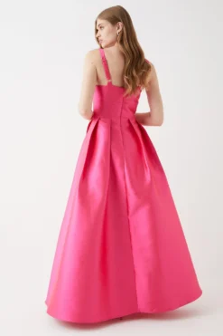 Coast Strappy Split Skirt Twill Gown -Coast Shop bcc05928 bright20pink xl 2