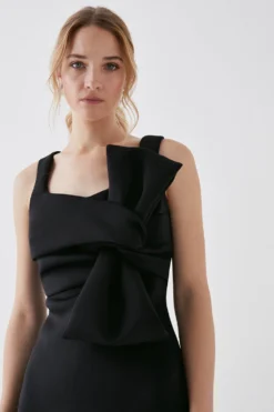 Coast Bow Scuba Pencil Dress -Coast Shop bcc05975 black xl 3