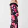 Coast Sketchy Floral Satin Ball Gown