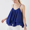 Coast Cobalt Ruffle Hem Cami Top